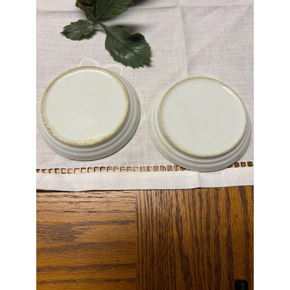Vintage Ceramic Antique Car Coaster Set of 2